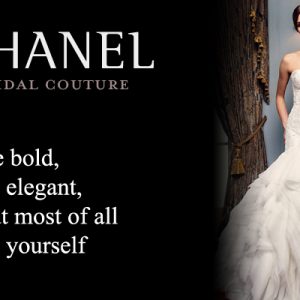 Be bold, be elegant, but most of all be yourself.