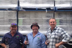 The men behind Angry Cock  Gavin, Andrew & Simon