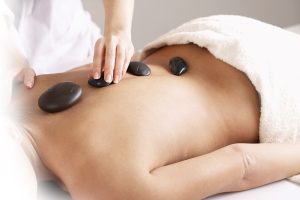 An,Attractive,Woman,Getting,Spa,Treatment,,Isolated,On,White